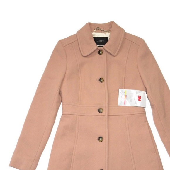 J. Crew Classic Lady Day Peach Coat in Italian DoubleCloth Wool - Picture 3 of 6